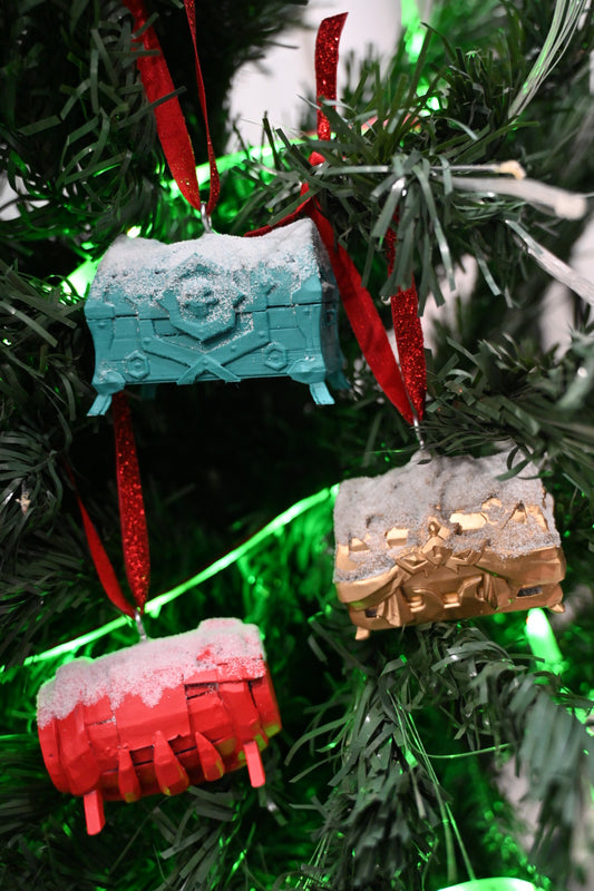 Sea Of Thieves Inspired Treasure Chest Christmas Decorations