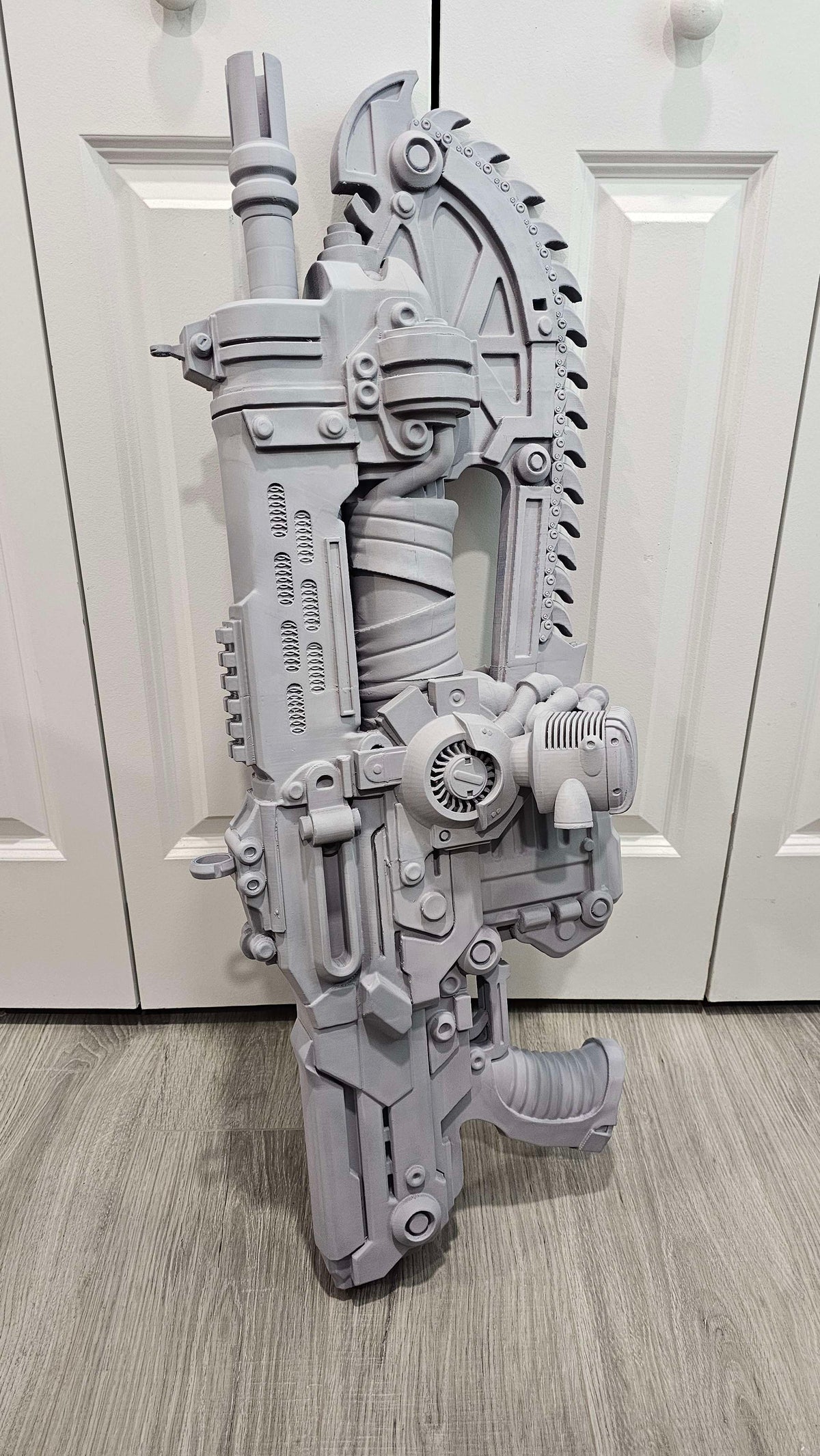 Gears Of War E Day inspired life size Lancer prop RAW PRINT