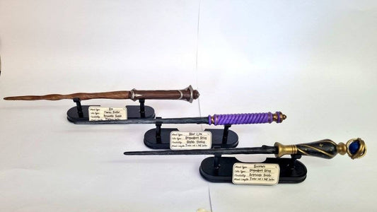Hogwarts Legacy inspired Custom Wands WITH STAND