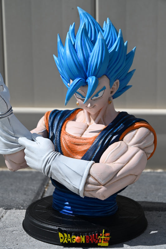 Dragon Ball inspired Super Saiyan Blue Vegito character Bust