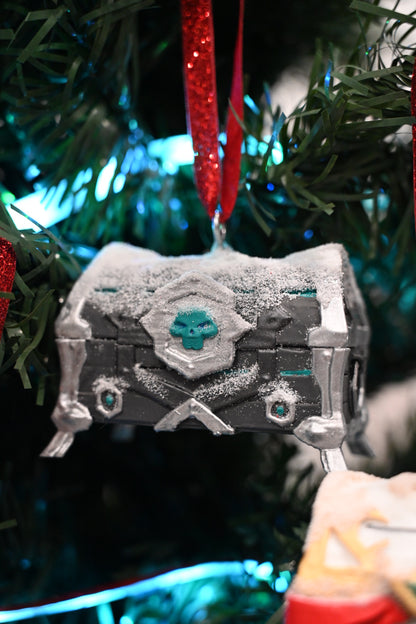 Sea Of Thieves Inspired painted Treasure Chest Christmas Decorations