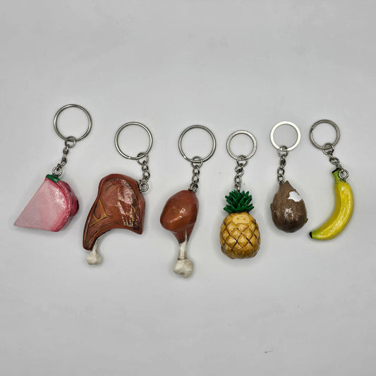 Sea of Thieves Inspired Food keyrings