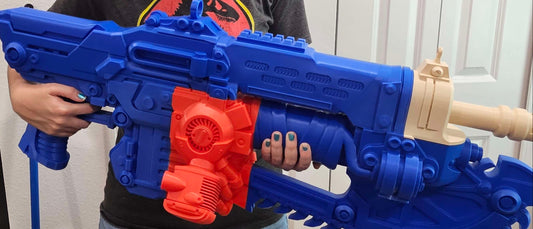 Gears Of War E Day inspired life size Lancer prop RAW PRINT