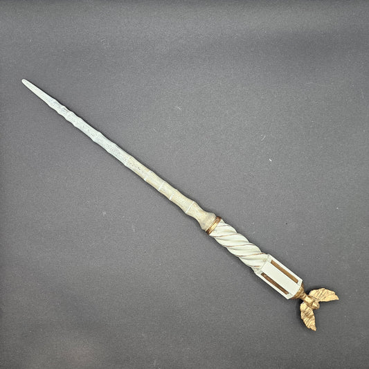 Hogwarts Legacy inspired Ringed Pale Brown & Avian Beige Wand