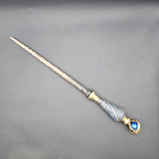 Hogwarts Legacy inspired Ringed Dark Brown & Celestial Dark Grey Wand
