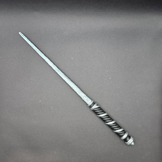 Hogwarts Legacy inspired Classic Grey & Swirl Dark Grey Wand