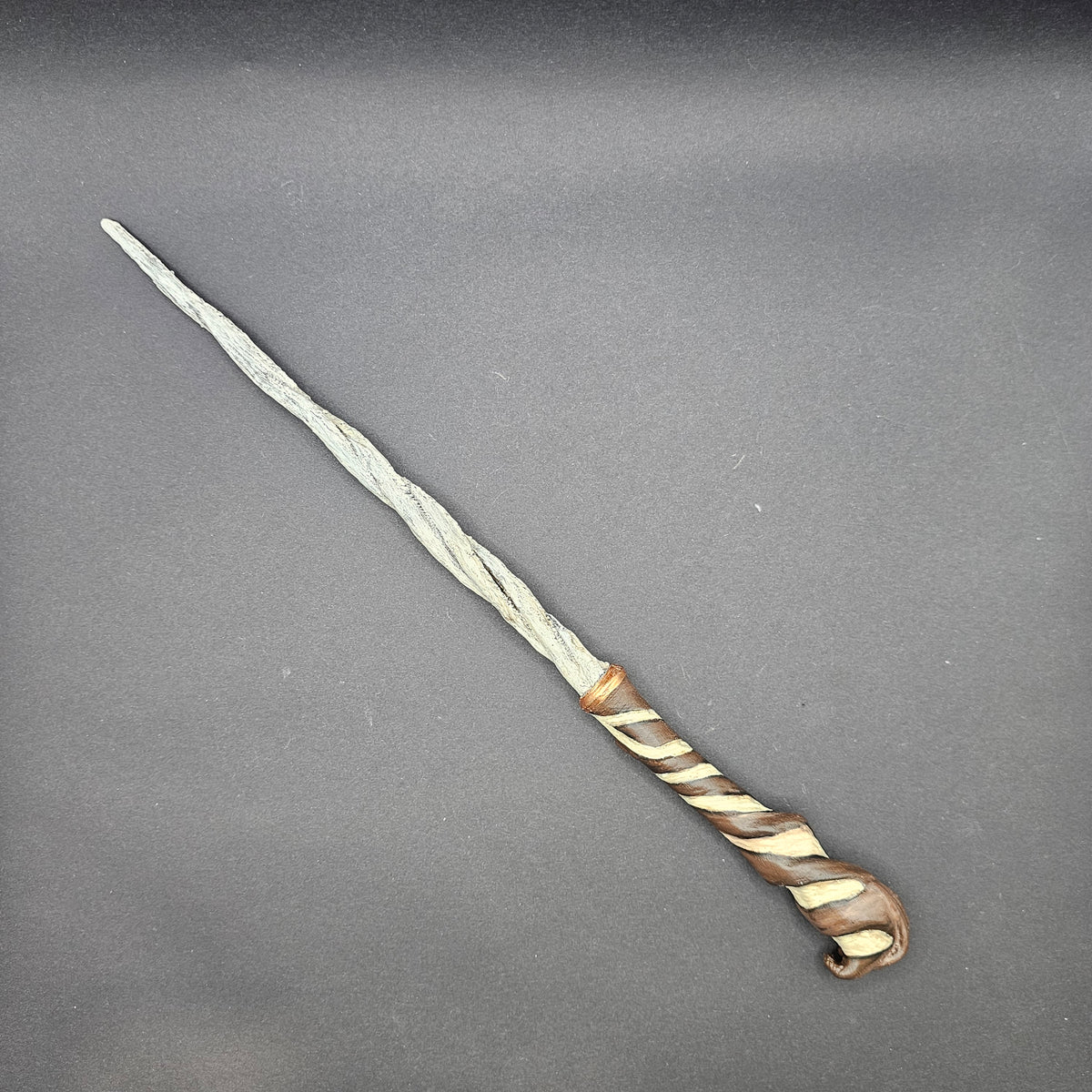 Hogwarts Legacy inspired Spiral Ash Brown & Corkscrew Light and Dark Brown Wand