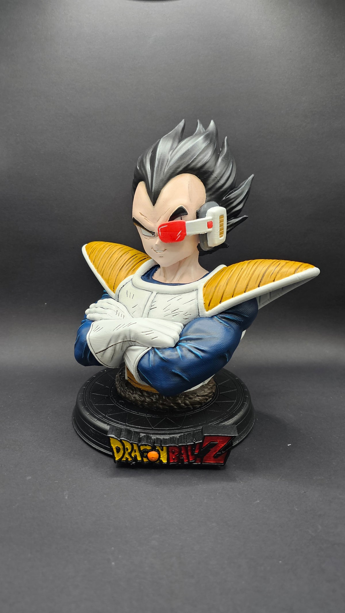 Dragon Ball inspired Saiyan Vegeta Character Bust