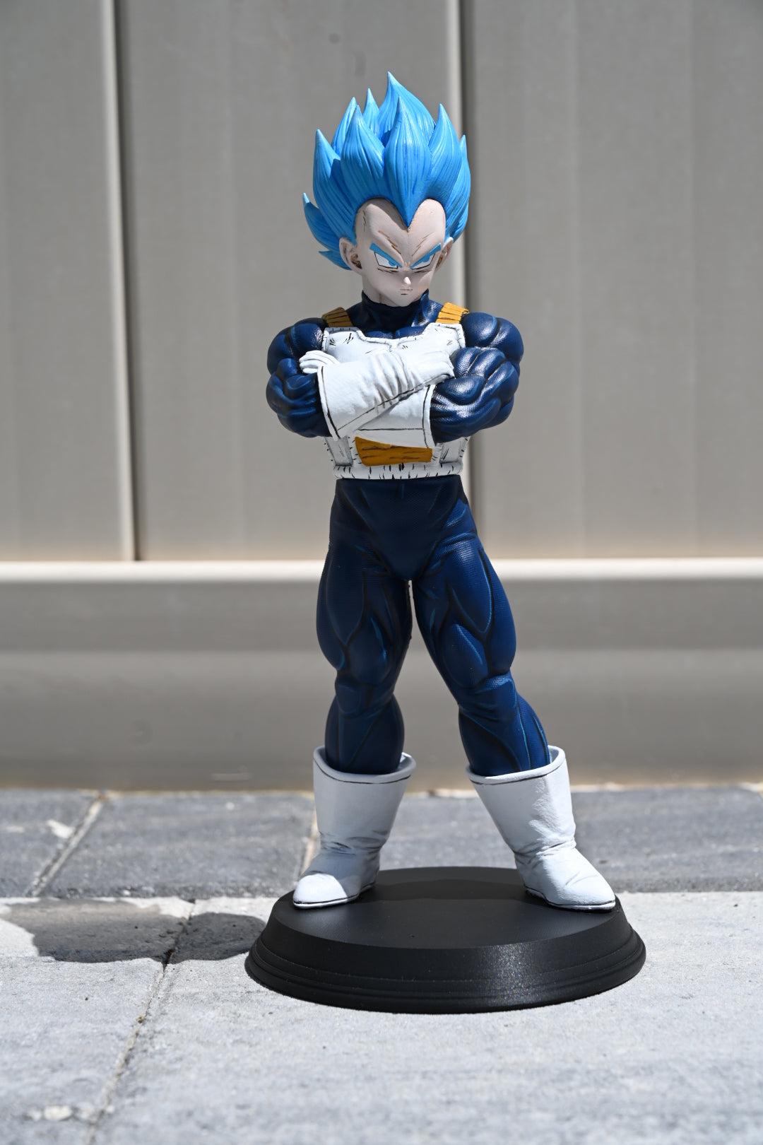 Dragon Ball inspired Super Saiyan Blue Vegeta Statue