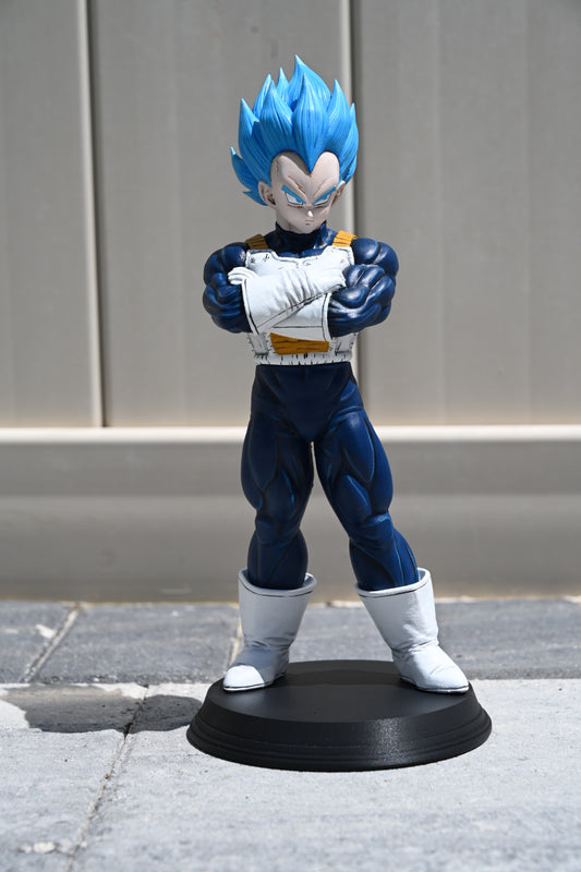 Dragon Ball inspired Super Saiyan Blue Vegeta Statue