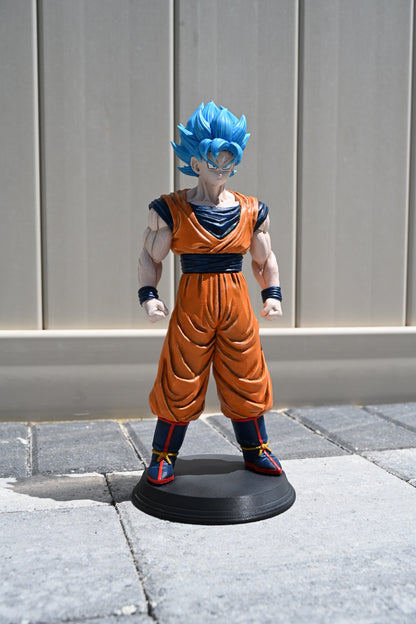 Dragon Ball inspired Super Saiyan Blue Goku Statue