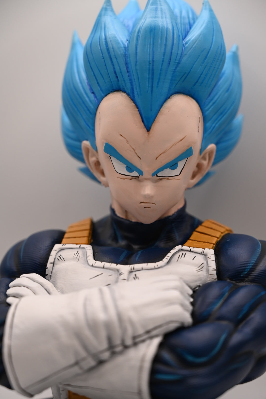 Dragon Ball inspired Super Saiyan Blue Vegeta character Bust