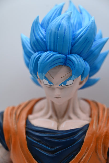 Dragon Ball inspired Super Saiyan Blue Goku character Bust