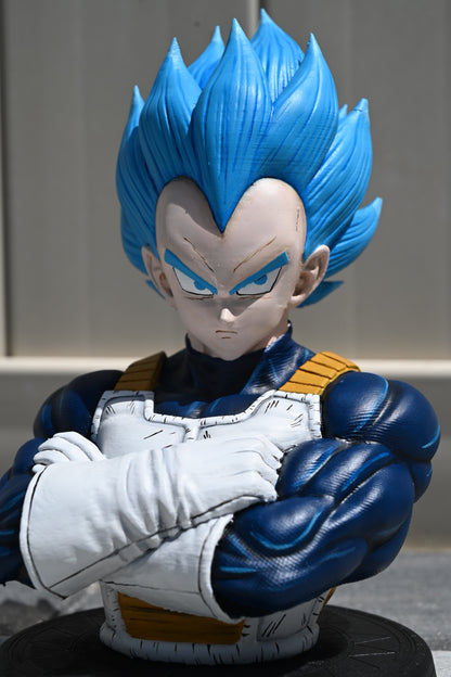 Dragon Ball inspired Super Saiyan Blue Vegeta character Bust